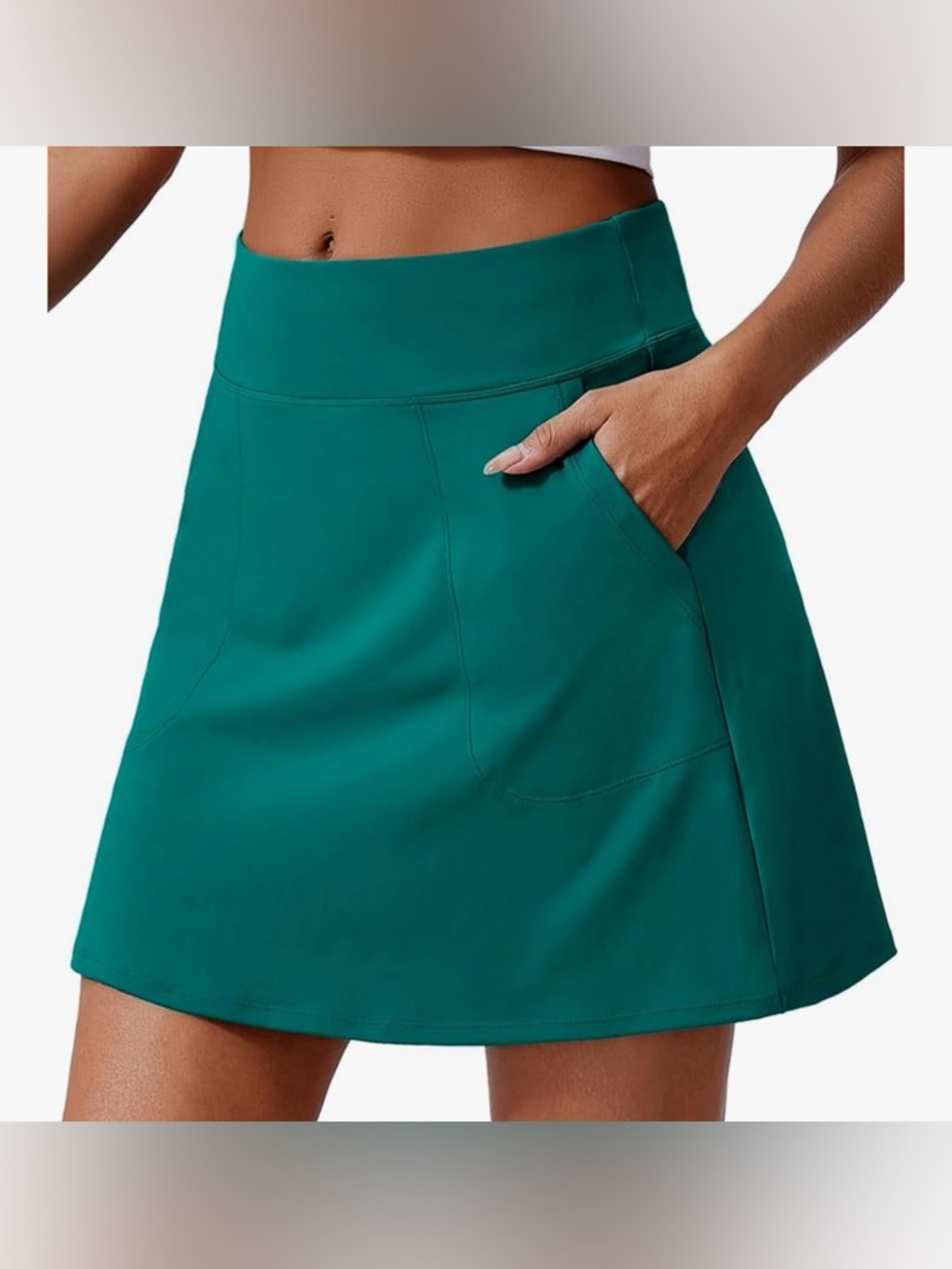 PINSPARK Woman’s Golf Tennis Pickleball Athletic Skort UPF 50+ Hi Waisted Sz Med
